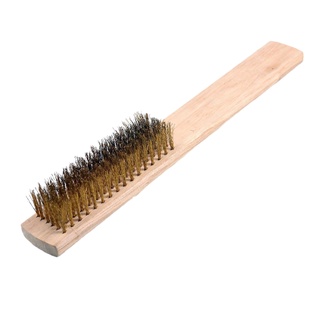 BERUS TEMBAGA PEMEGANG KAYU PLASTIK Brass Wire Brush With Plastic AND
