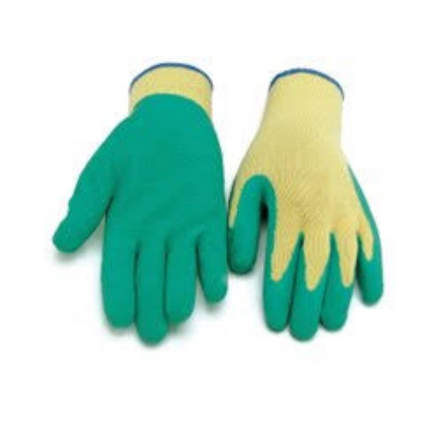 Scaffolder Glove Work Glove Rubber Latex Palm Knitted Glove 