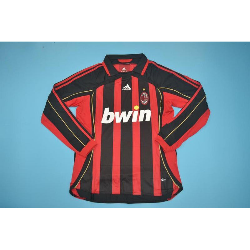 retro ac milan shirt long sleeve