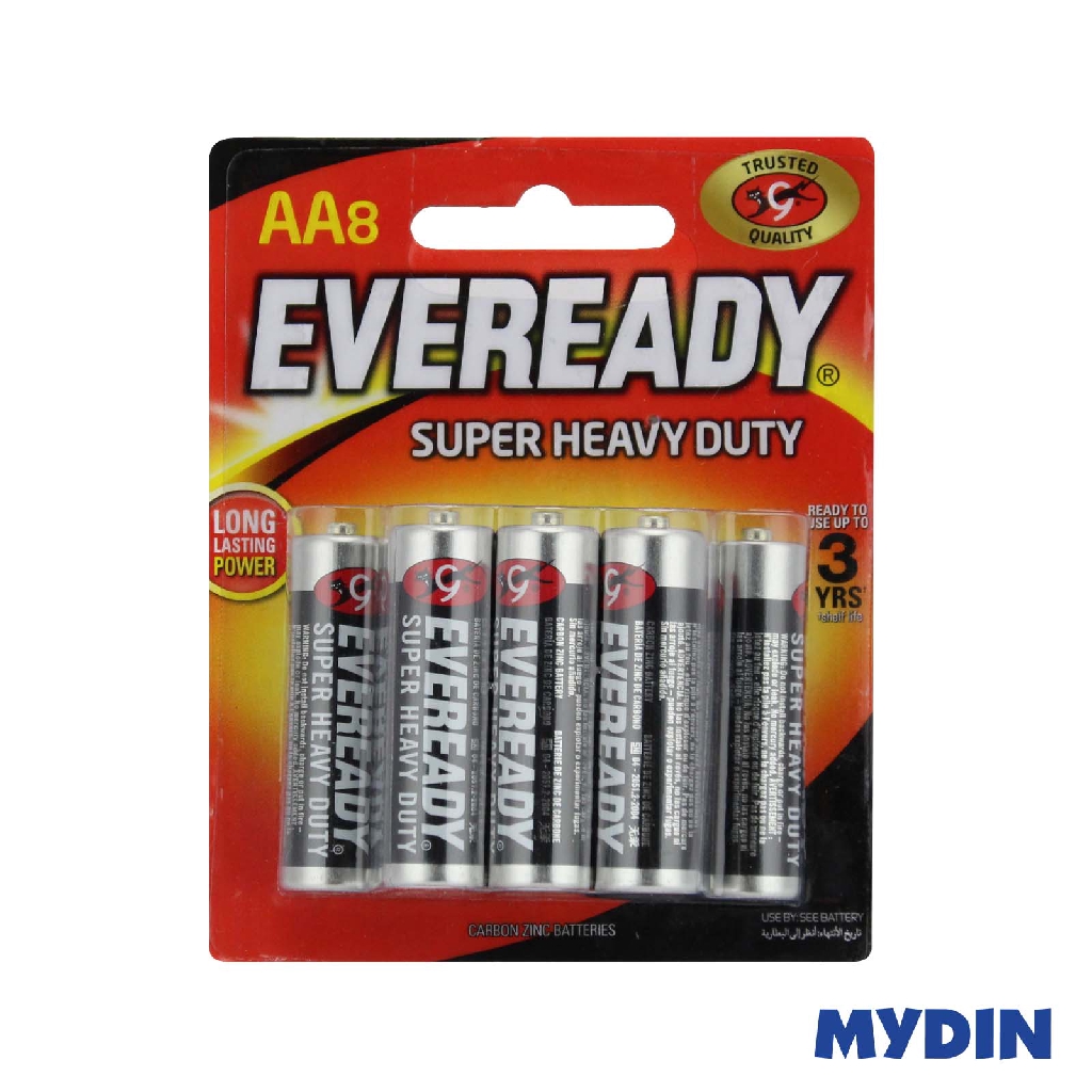 Eveready Super Heavy Duty AA Size Battery (8 Pcs) 1215BP8M