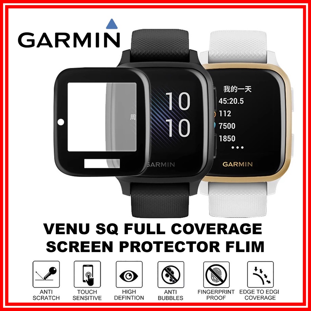 GARMIN VENU SQ2 VENU SQ SCREEN PROTECTOR FULL COVERAGE PROTECTION FILM VENUSQ VENUSQ 2 SCREEN