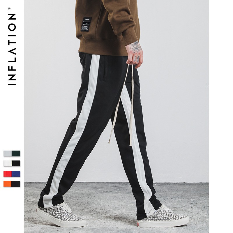 retro side stripe pants