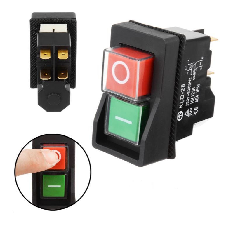 4 PIN ON OFF SWITCH / 4 PIN WATERPROOF MAGNETIC PUSH BUTTON SWITCH ...