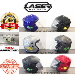 LASER HELMET / MOVISTAR / 46 PROJECT / MOTORCYCLE HELMET SIRIM / HELMET