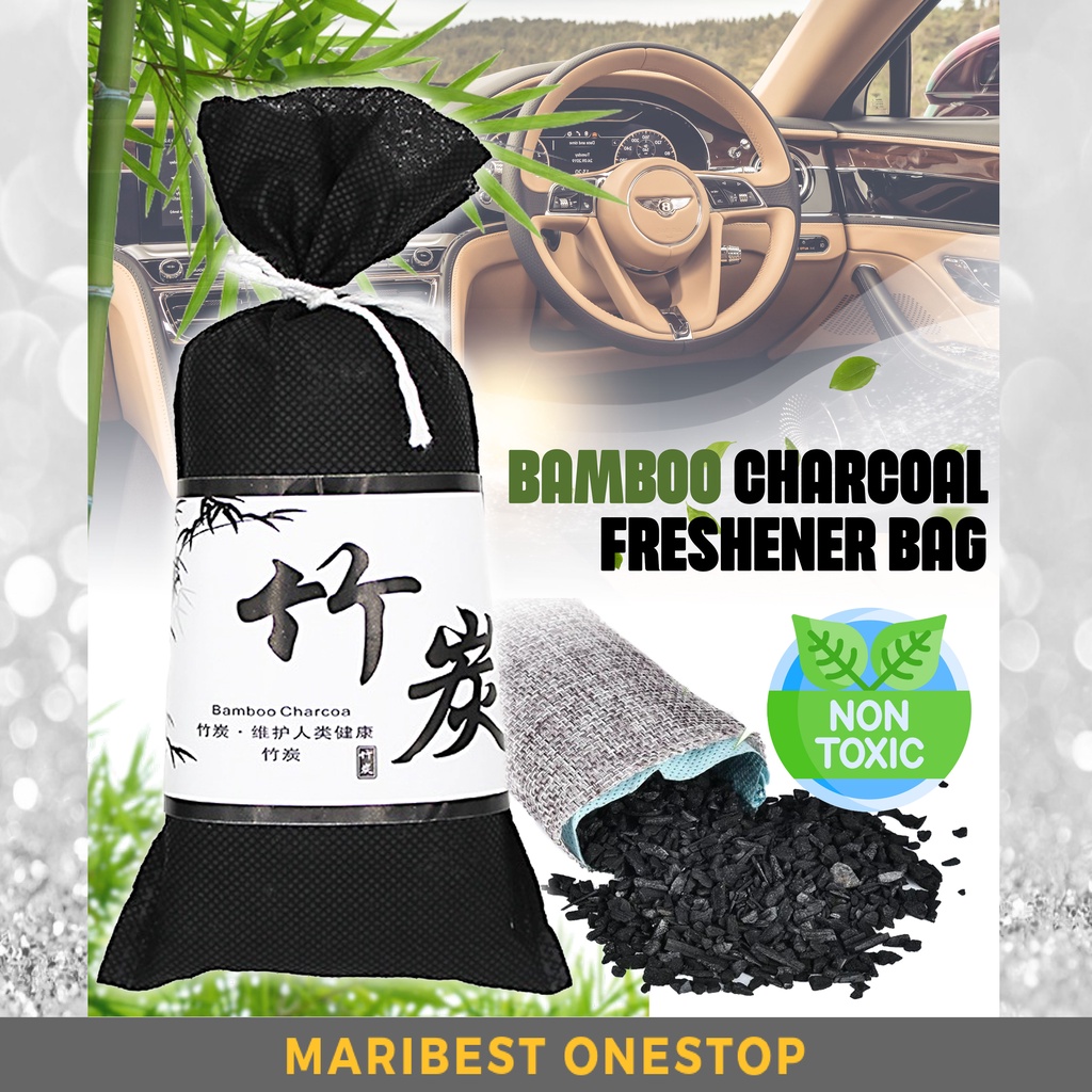 Japan Bamboo Charcoal Bag Active Carbon Air Freshener Purifier Deodorizer Car Odor Remover Arang Penyegar Kereta 除臭剂