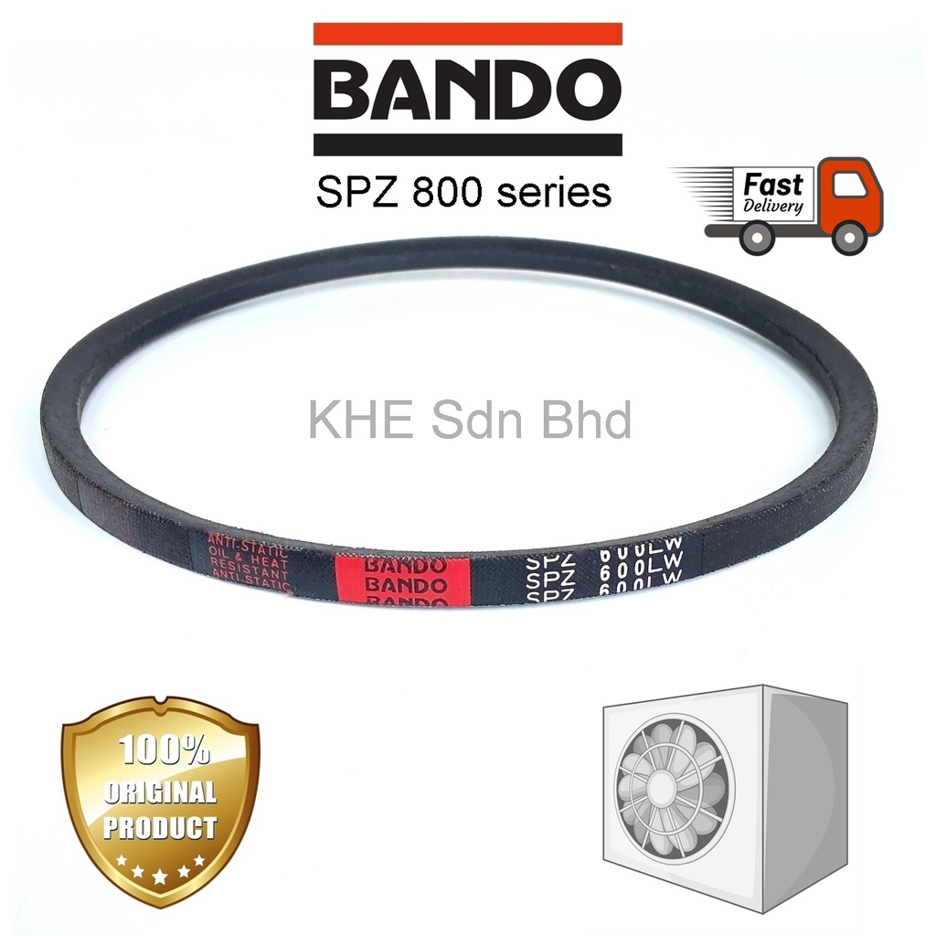 SPZ 800 812 825 837 850 862 870 875 887 LW Bando Machine Motor V Belt ...