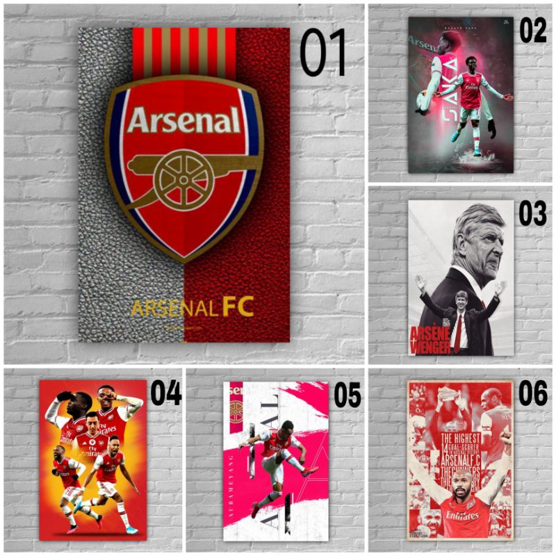 Poster Wall LOGO+ Player ARSENAL SIZE A3+