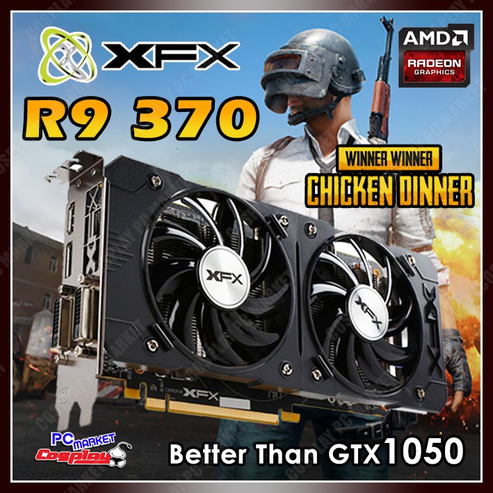 Xfx Amd R9 370 R7 370 Double Dissipation Edition 4gb Better Than Rx460 Rx560 Gtx1050 Graphic Card Refurbished Shopee Malaysia