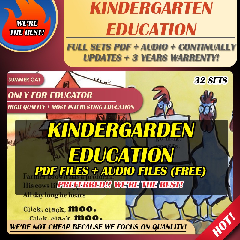 KINDERGARTEN STORY EDUCATION IN PDF FILE + (FREE) AUDIO FILE    