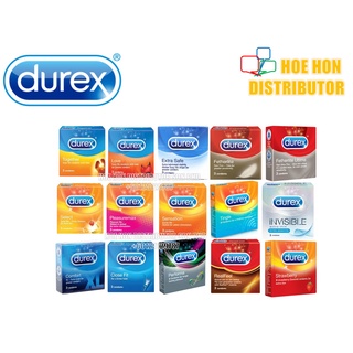 Durex Condom Love Together Prolong Extra Time Mutual Climax Safe Dots Ribbed Thin Sensitive Strawberry Chocolate 3pc