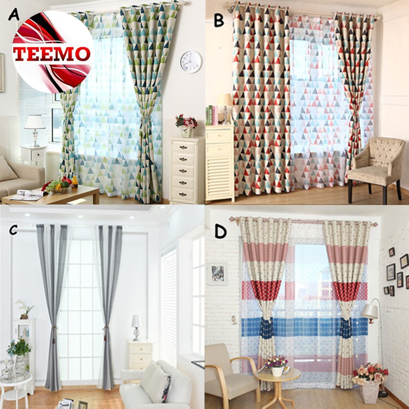 Ready Stock Teemo Vogue Door Window Curtain Tulle Voile Drape