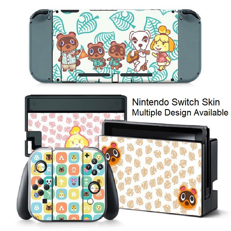 Nintendo Switch Console Controller Joycon Skin Sticker Mario Kart Animal Crossing Ram Rem Name Famiconn Shopee Malaysia