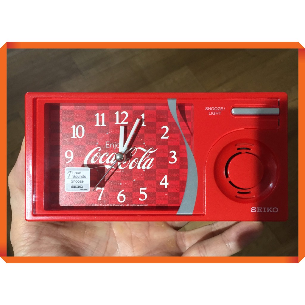 NEW & ORIGINAL SEIKO & COCA-COLA Digital Alarm Clock (QHP901) *Selectable  Alarm with 7 Sounds* Jam Loceng | Shopee Malaysia