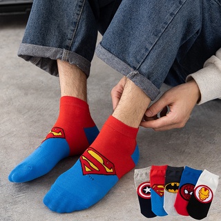2018 Hot Cartoon Anime Superman The Flash Wonder Woman Batman Cotton Ankle Socks 