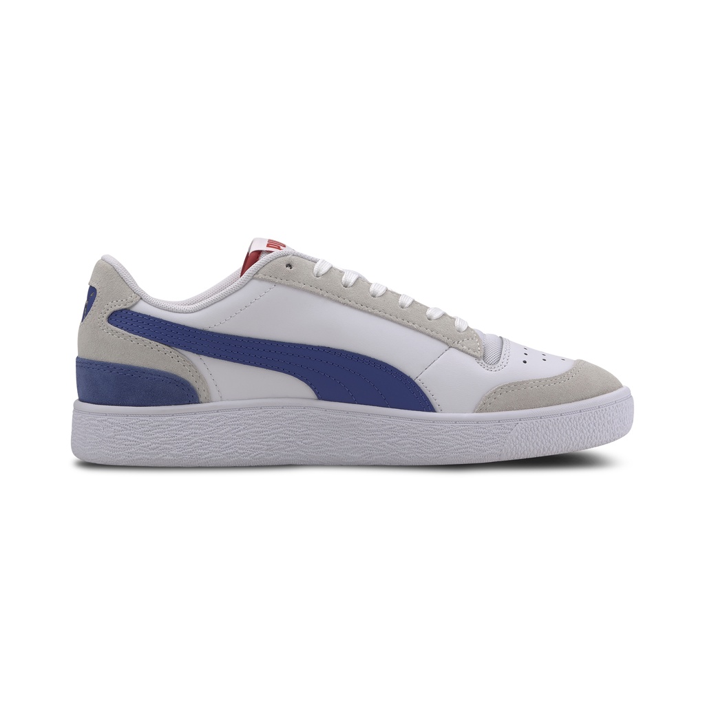 puma white with blue stripe