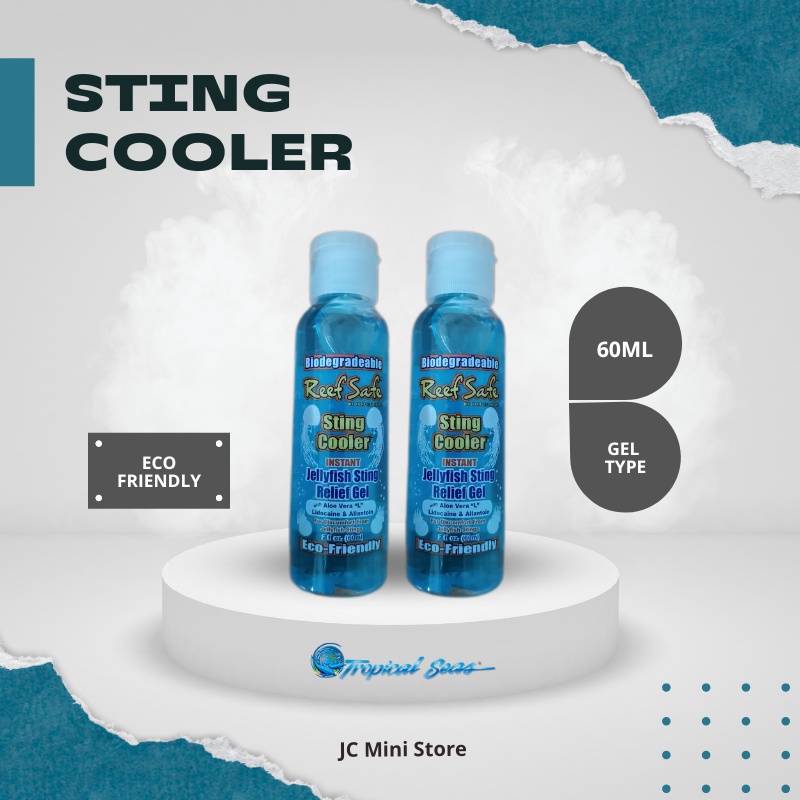 [BUNDLE 2] Reef Safe Sting Cooler Instant Jellyfish Sting Relief Gel 60ml x 2 (EcoFriendly