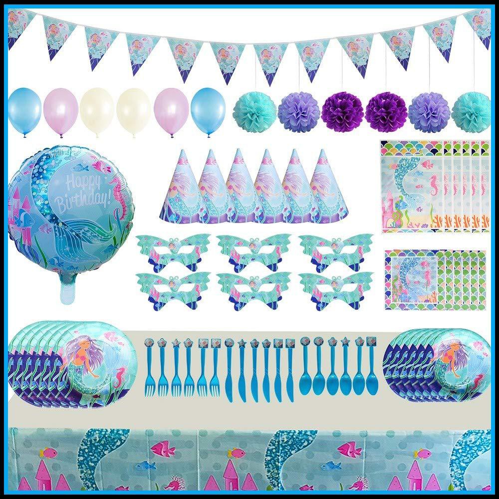 Kk Mermaid Theme Birthday Party Decoration Set For Bady Kids