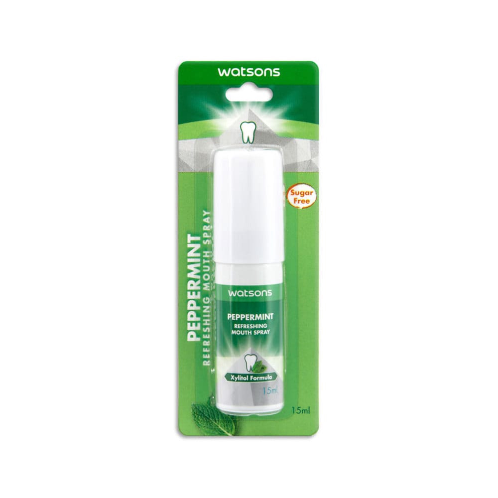 Watsons Peppermint Refreshing Mouth Spray 15ml Shopee Malaysia