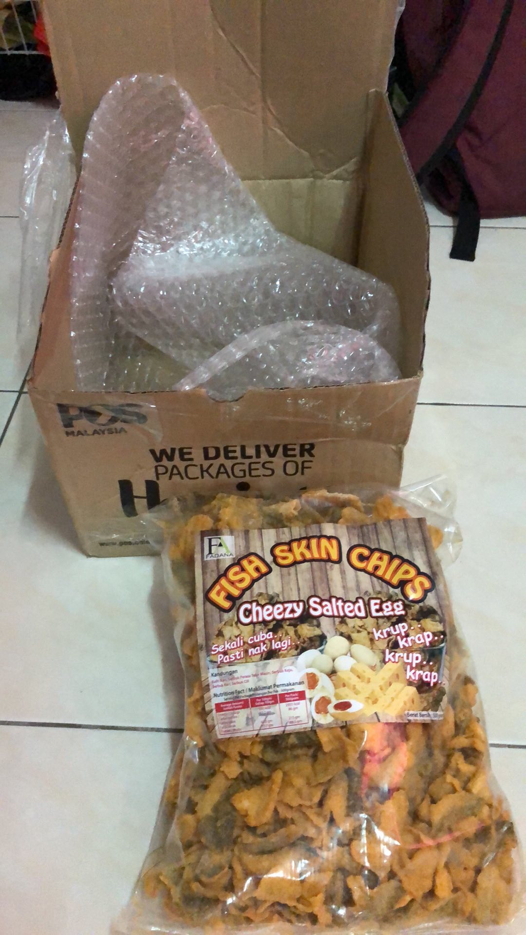 0.5KG BORONG 'FISH SKIN CHIP' CHEEZY SALTED EGG, SALTED 