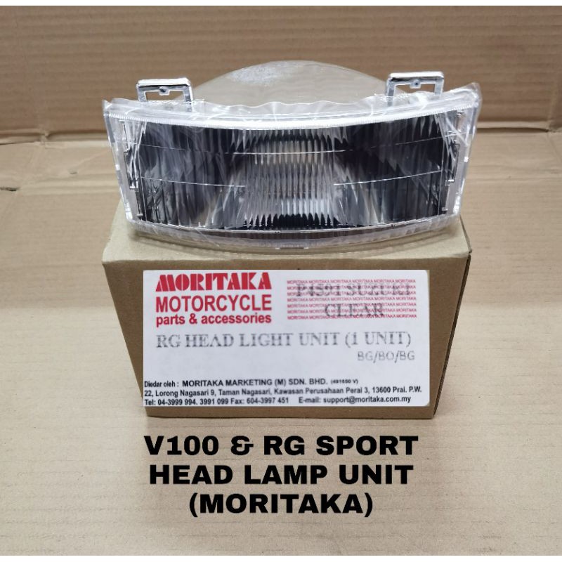 V100 & RG SPORT HEAD LAMP UNIT (MORITAKA) Shopee Malaysia