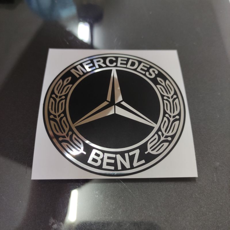 1pc 3D "MercedesBenz" Emblem Stainless Steel Chrome License Plate Frame Holder 