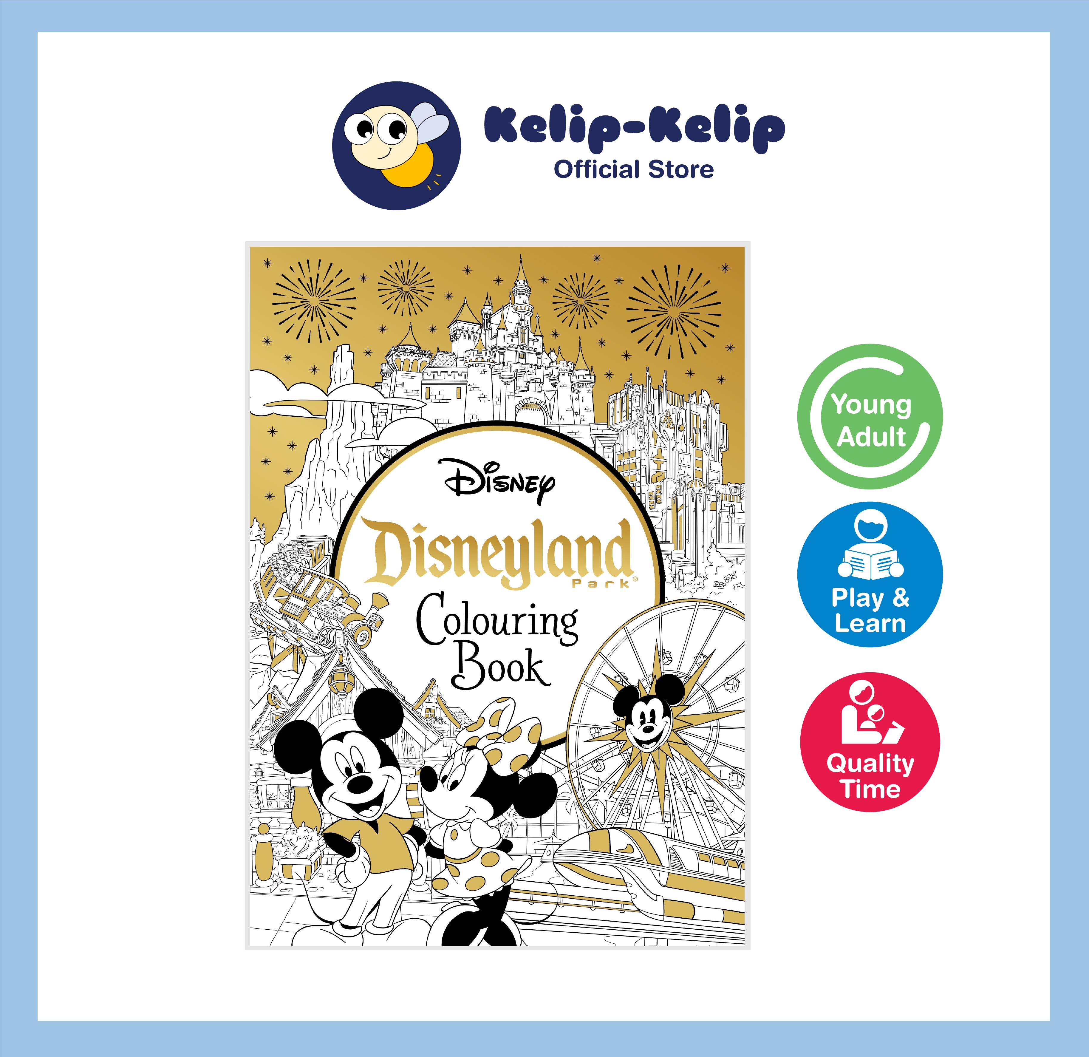 Magic of Disneyland Colouring Book Suitable For Young Adult With Over