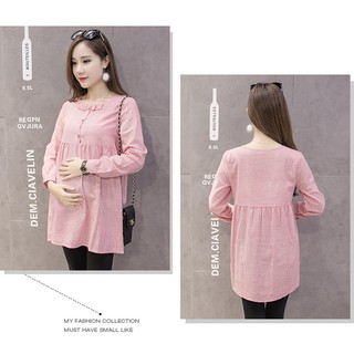 Pregnant Women Long Sleeve Bowknot Maternity Tops Casual 