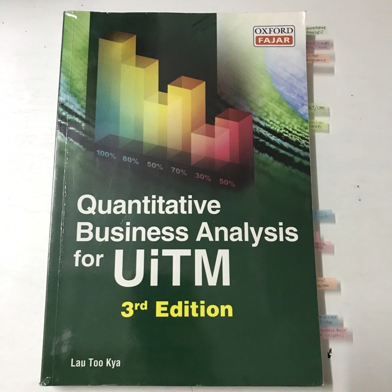 Quantitative Business Analysis 3rd Edition | Shopee Malaysia