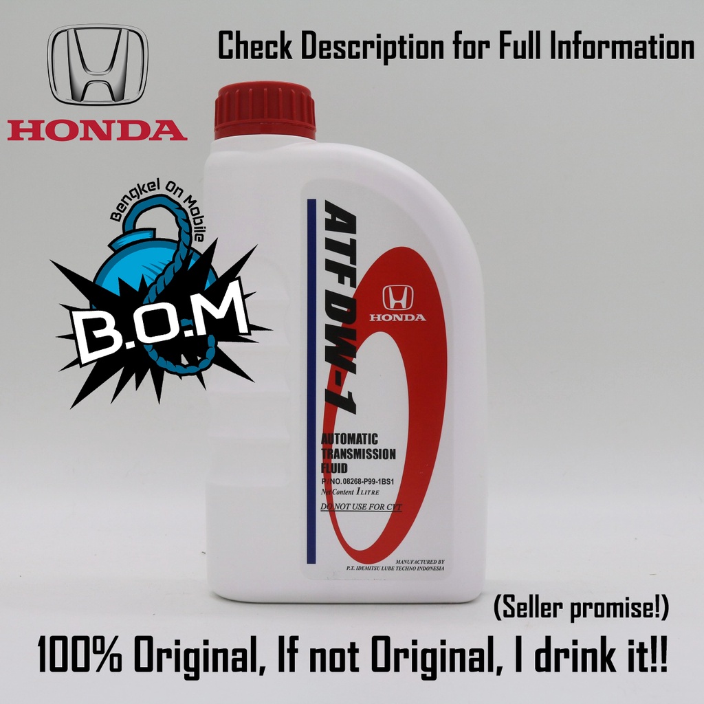 [100 Original] Honda DW1 Auto Transmission Oil, ATF, Minyak Auto