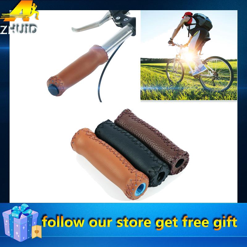 leather bicycle handlebar grips