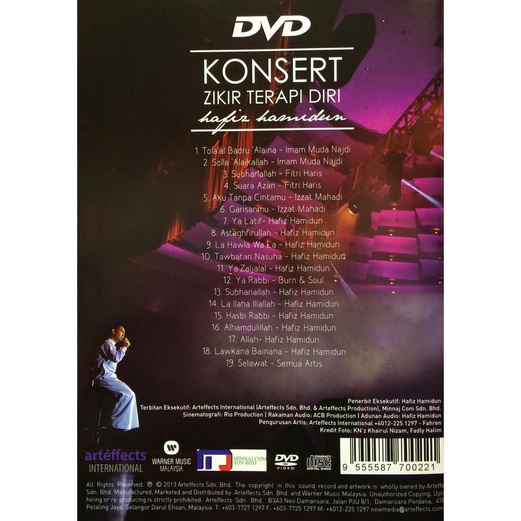 Hafiz Hamidun Konsert Zikir Terapi Diri Dvd Shopee Malaysia