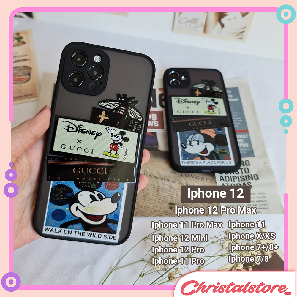 Buy Ready Stock Iphone Case Xs 12 11 Pro Max 7 8 7 Plus 8 Plus Apple Tpu Silicone Soft Cover Mickey Gucci Doir Lv Swag Seetracker Malaysia