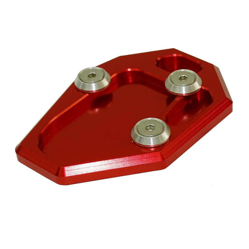 Red waase Motorcycle Kickstand Foot Side Stand Extension Pad Support Plate For Yamaha YZF MT-07 MT07 FZ07 XJ6 XJ6N FZ6 FZ6R TRACER 700 XSR700 MOTO CAGE 