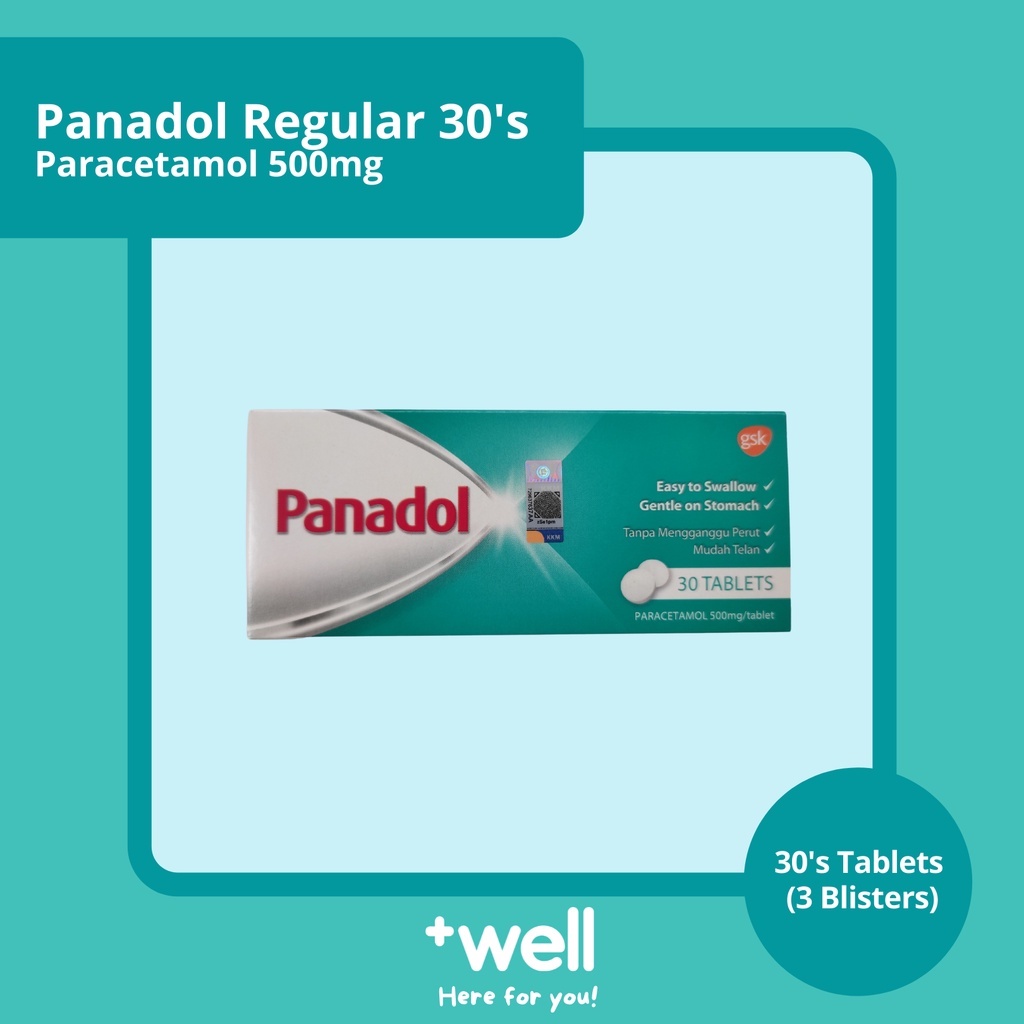 PANADOL REGULAR 30 TABLETS | Shopee Malaysia