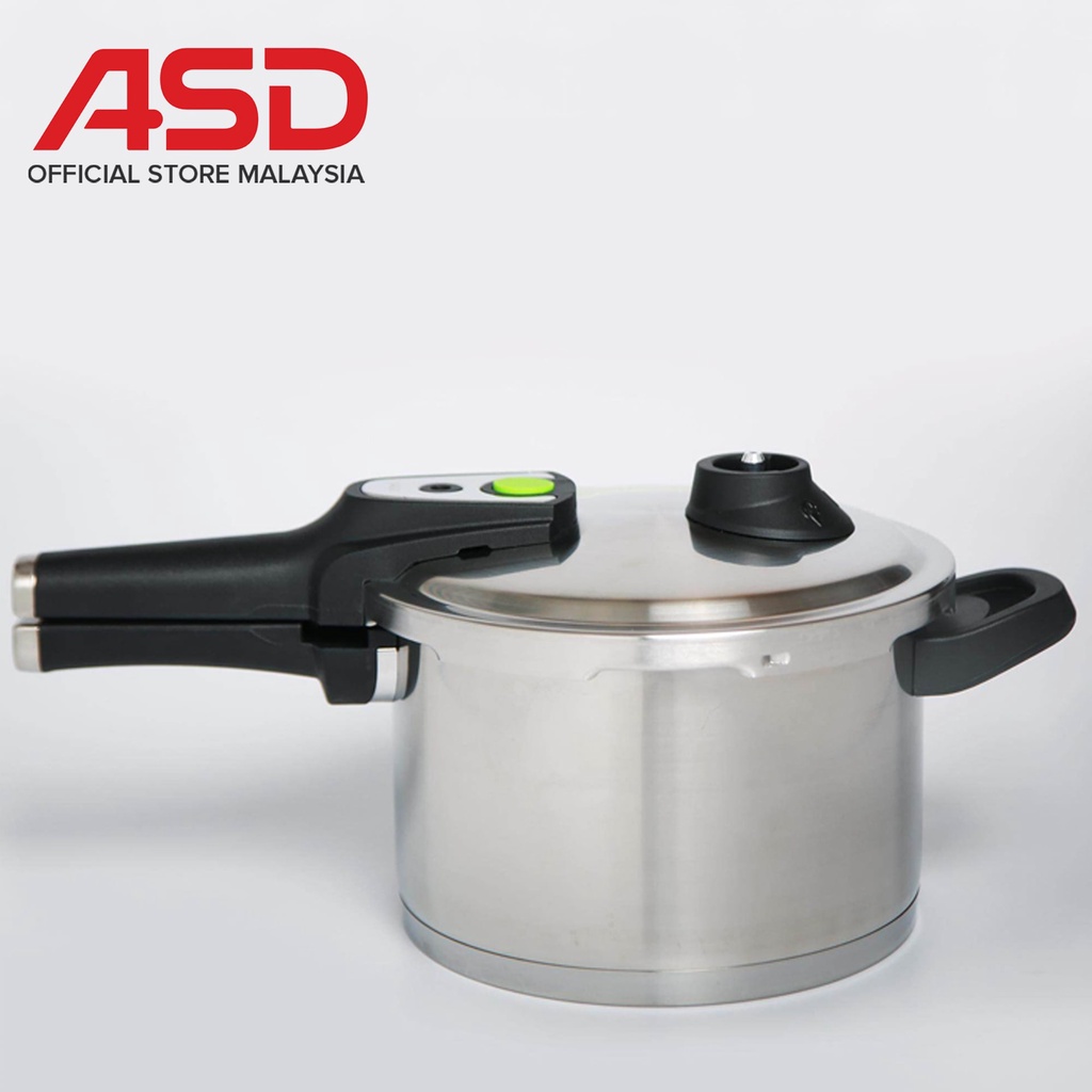 ASD 3 Ply Induction Stainless Steel Pressure Cooker (6000ml) Shopee
