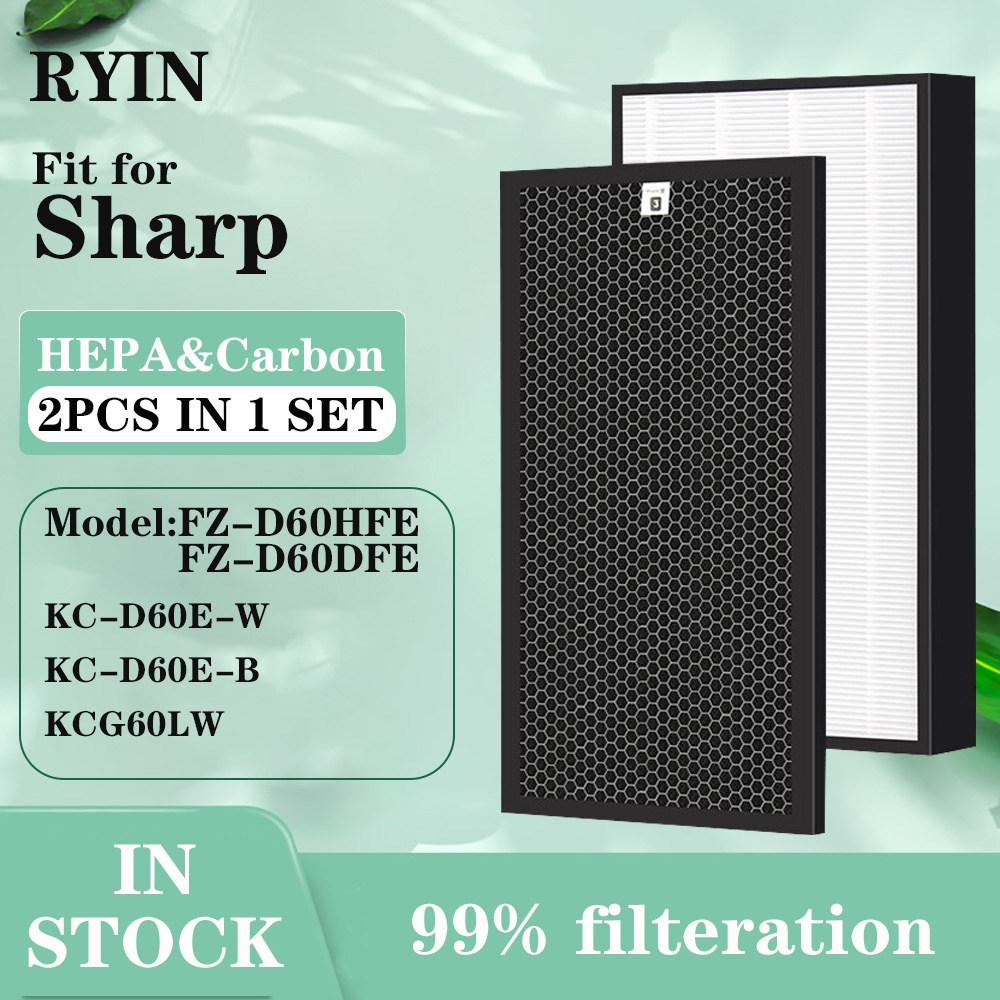 Replacement Sharp FZD60HFE FZD60DFE/FZG60DFE Air Purifier Filter HEPA ...