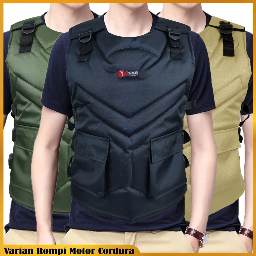 Touring Motorcycle Vest/Biker Cordura Material Premium Body Protector Safety Windproof Riding Accessories Thick Motorcycle Vest