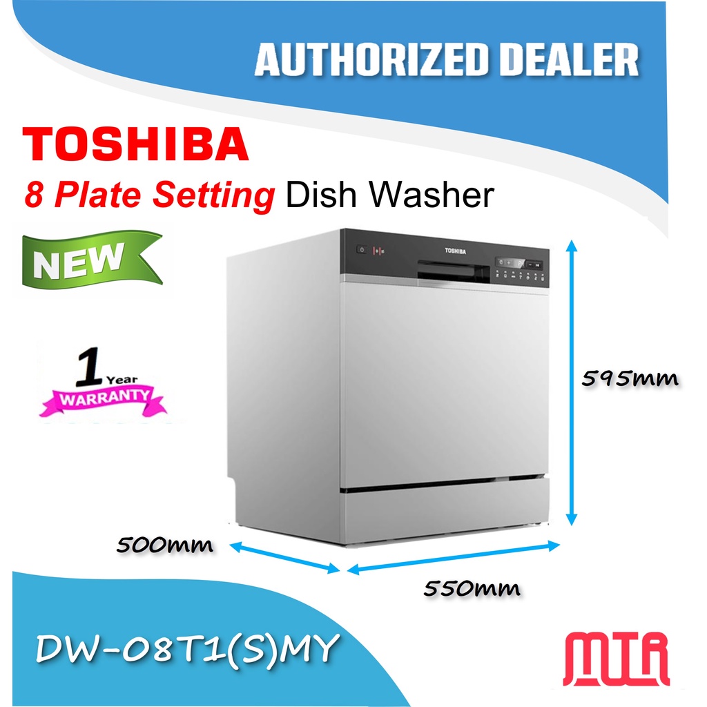 TOSHIBA DISHWASHER (MINI TABLE TOP) DWS22AMY / DW08T1(S)MY Shopee Malaysia