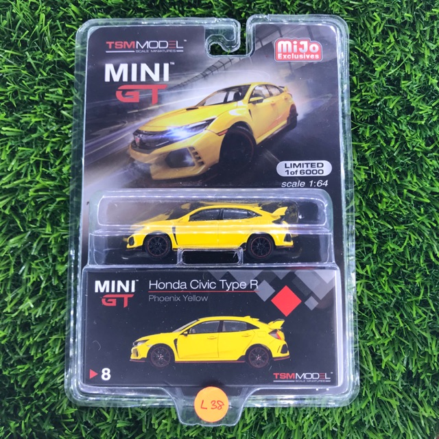 Fk8 Phoenix Yellow 8 Mini Gt 1 64 Honda Civic Type R Diecast Toy Vehicles Cars Trucks Vans