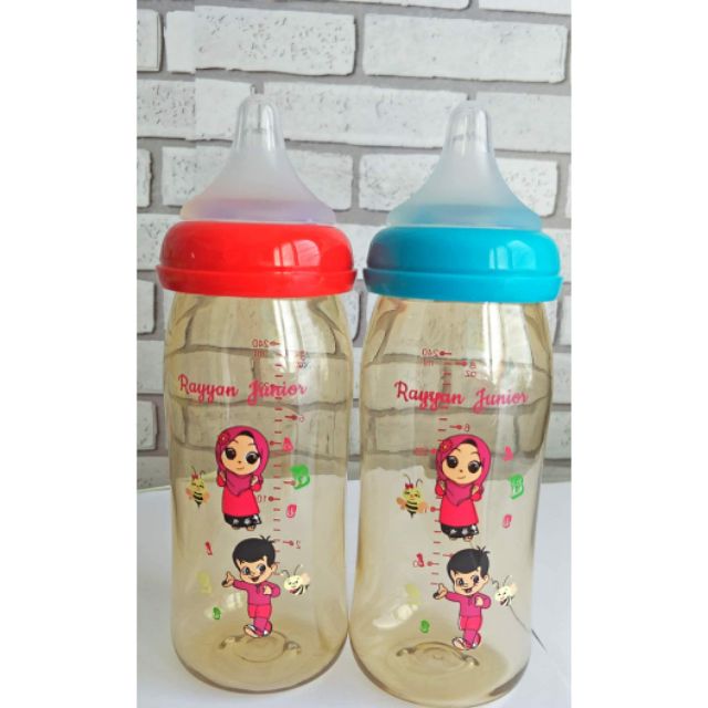 READY STOCK Botol ORIGINAL PPSU Rayyan Junior Wide neck 240ml / 8 oz