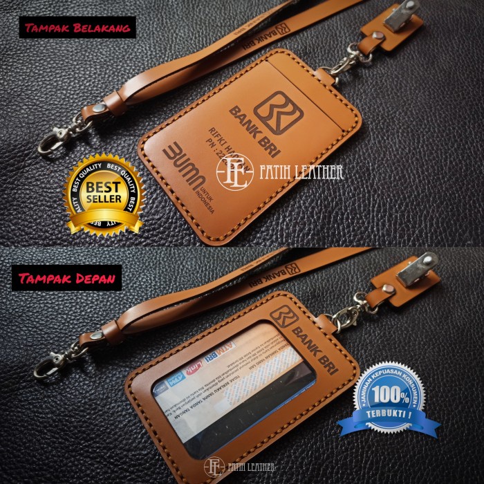 Ready Id Card Holder Leather / Name Tag Leather / Name Tag / Card ...