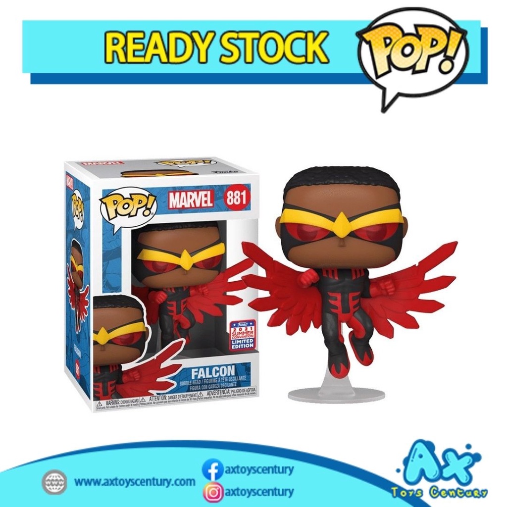 Funko Pop! Marvel: Falcon #881 SDCC Summer Convention 2021 Exclusive 100% Genuine