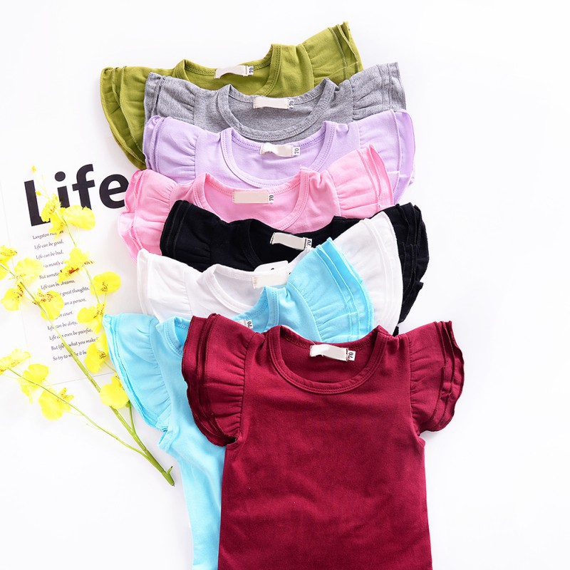 Summer Baby Girl Short Sleeve Rompers Bodysuit Playsuit Shopee Malaysia