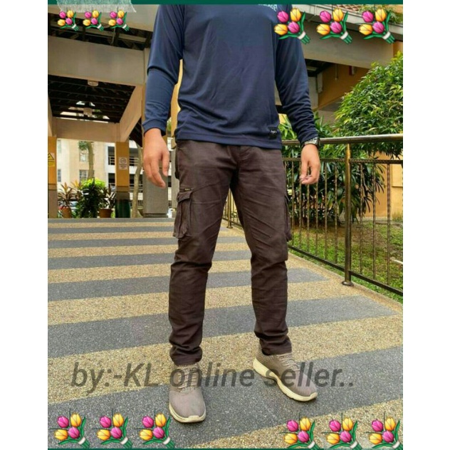 6pockt viral??(satu helai pn dpt harga borong???.) (bawa kaki xada gettah)  pinggang gettah  .( size:-S-XXL) hot sell??