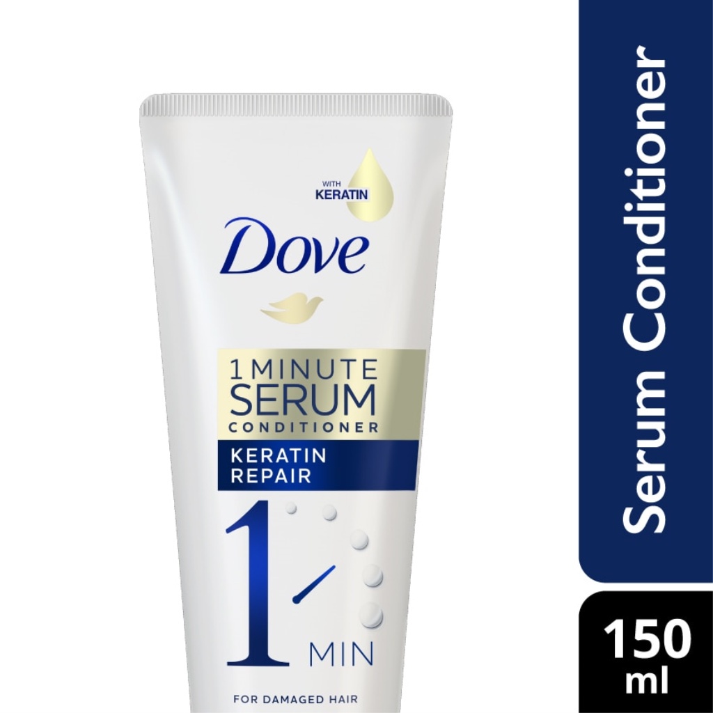 DOVE 1 Minute Keratin Repair Serum Conditioner 150 ml Shopee Malaysia