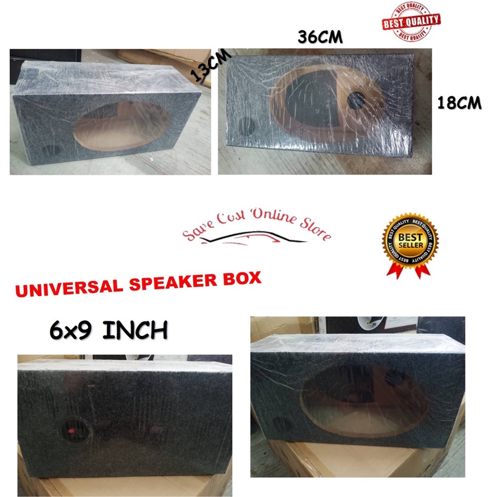 Universal Round Car Vented 6x9 INCH Speaker Woofer Box / Speaker Box