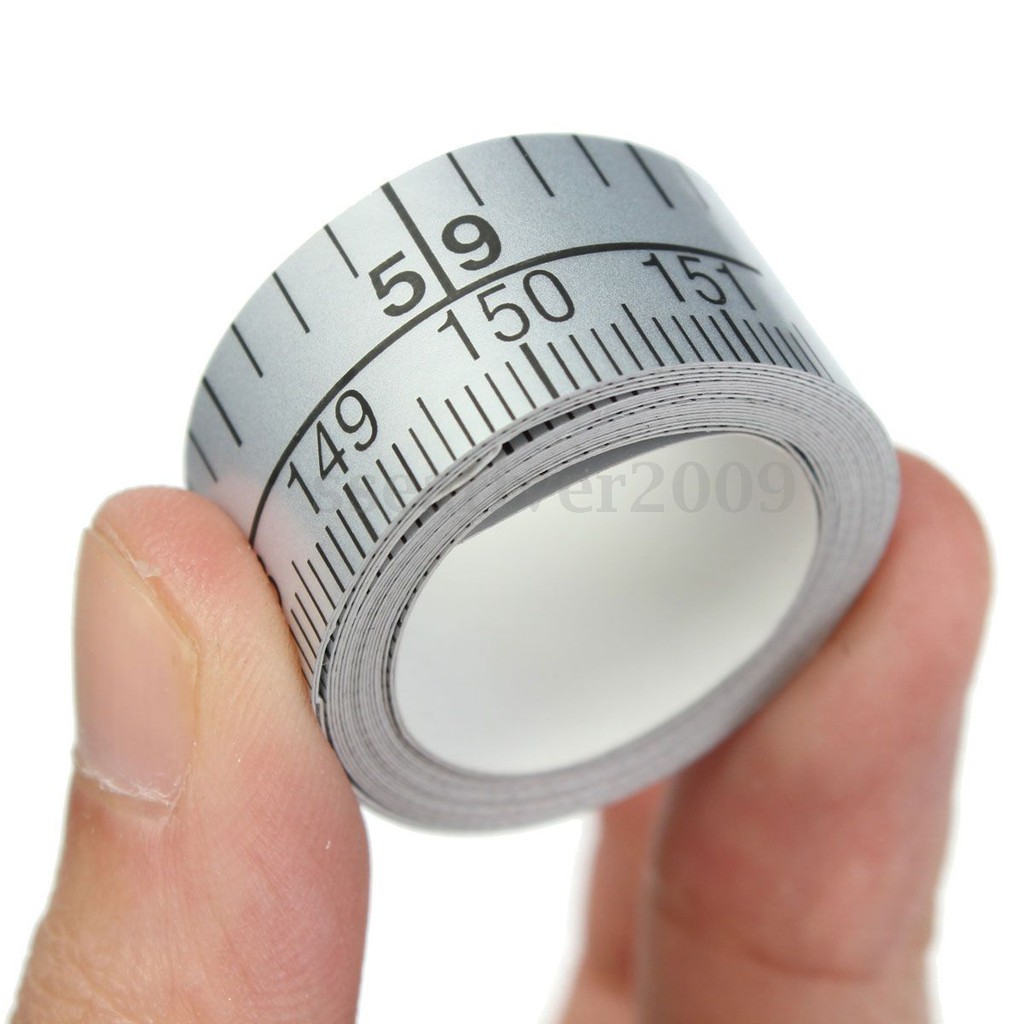 150cm Vinyl Silver Self Adhesive Measuring Tape Ruler Sticker For