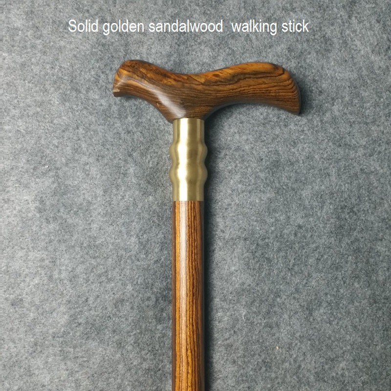 Solid Wood Crutches Uncle Aunty Wooden Walking Sticks Old Man Support Canes Parents Presents Tongkat Kayu