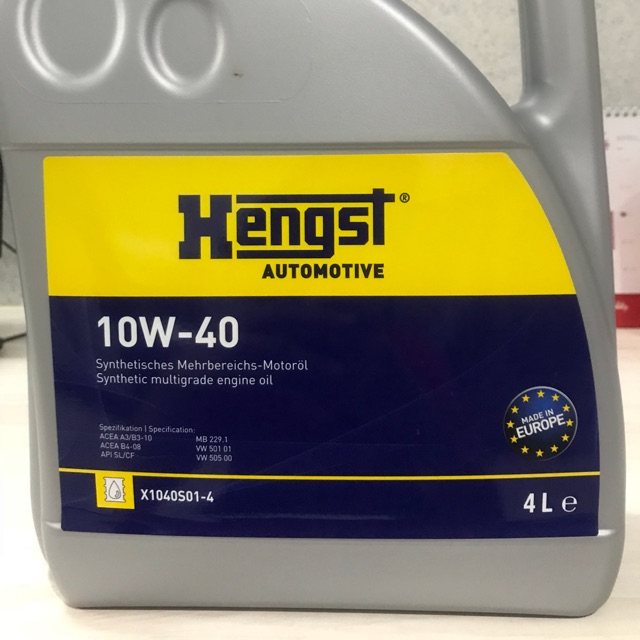 Hengst 10W-40 Semi Synthetics Engine Motor Oil 4L | Shopee Malaysia