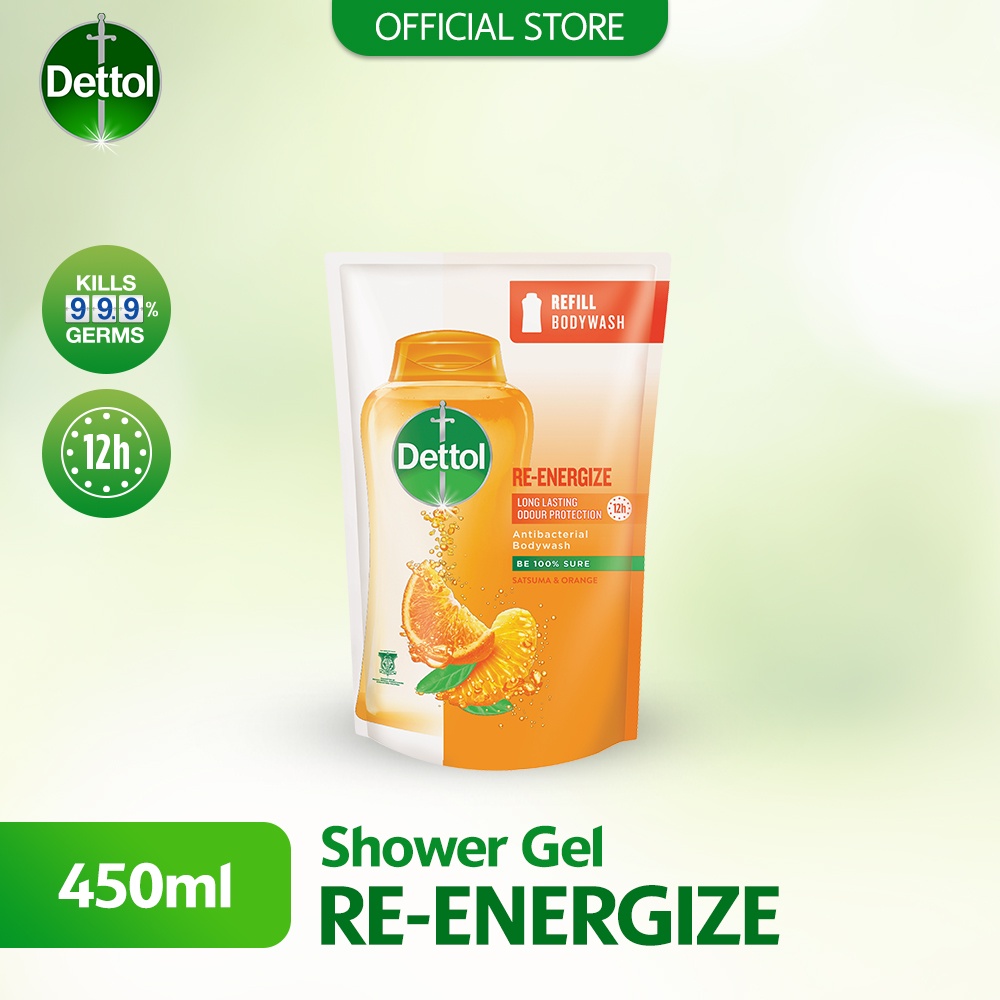 Dettol Body Wash Liquid Reenergize 450ml Shopee Malaysia